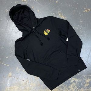 NHL Chicago Blackhawks Pull Over Hooded Sweater Medium Hockey